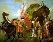 Lord Clive meeting with Mir Jafar at the Battle of Plassey in 1757 Francis Hayman